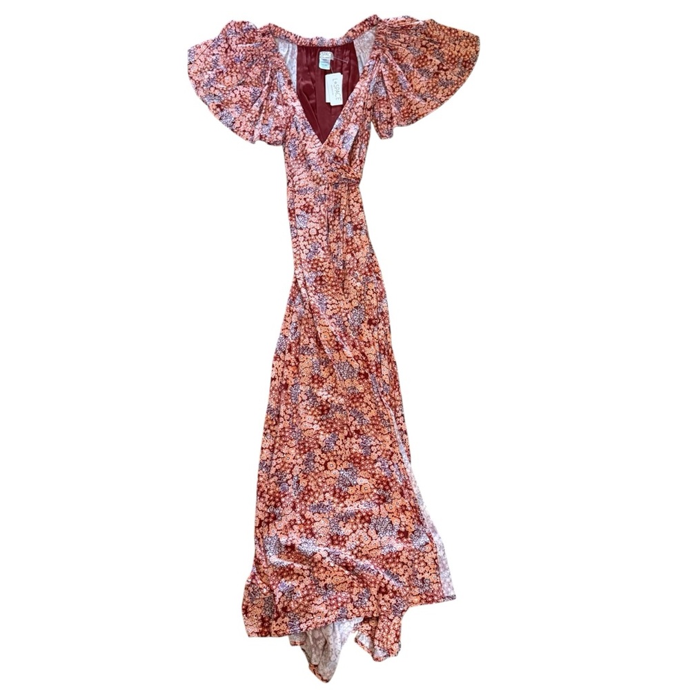 NWT L*Space Revolve Panama Maxi Wrap Floral Cover Up Dress Womens XS - Picture 3 of 7